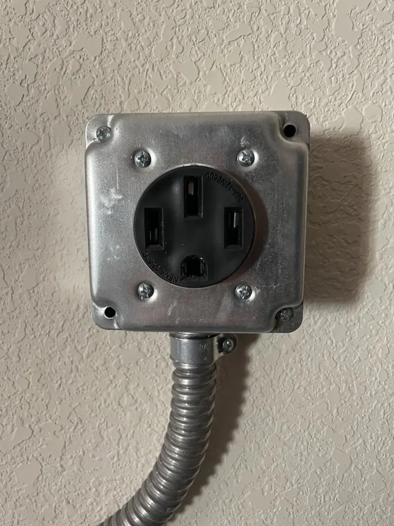 NEMA 14-50 outlet installed for Electrical Panel Upgrade in Wright City